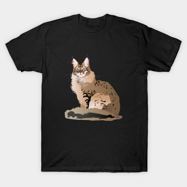 Maine Coon Cat T-Shirt by NorseTech